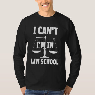 Camiseta Não posso, estou na faculdade de direito, futuro a