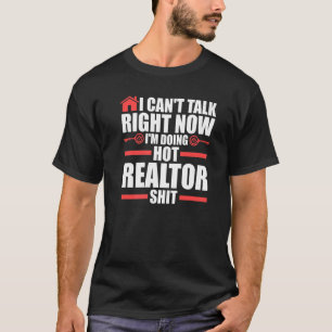 Camiseta Não posso falar de imóveis de imóveis de imóveis.
