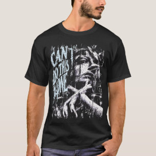 Camiseta NÃO POSSO FAZER ISSO SOZINHO — Blue White Gótico