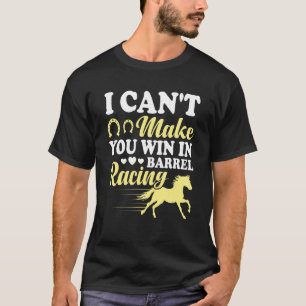 Camiseta Não posso fazer você ganhar a corrida de cavalos d