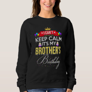 Camiseta Não Posso Ficar Calmo, É Meu Irmão Que Corresponde
