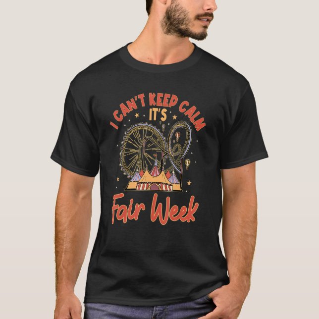 Camiseta Não posso ficar calmo é semana justa (Frente)