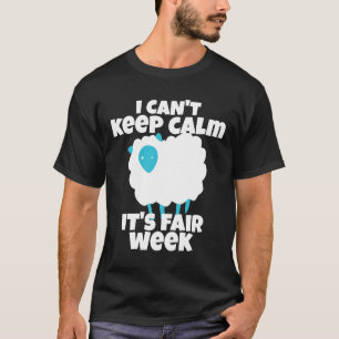 Camiseta Não posso ficar calmo, é semana justa, espetáculo