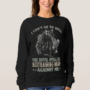 Camiseta Não posso ir para o inferno o diabo ainda tem orde