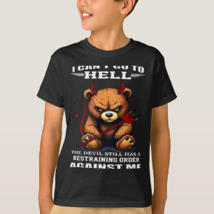Camiseta Não Posso Ir Para o Inferno O Diabo Ainda Tem Uma 
