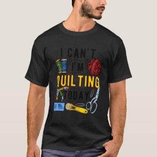 Camiseta Não Posso Ir Para O Quiltro De Semente De Crochê