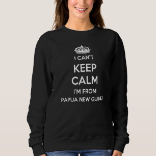 Camiseta Não Posso Manter a Calma Sou do País Papua-Nova Gu