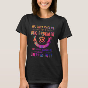 Camiseta Não posso me assustar, sou um Cachorro que vi