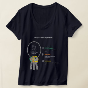 Camiseta Não Posso, Meu Cachorro Está No Meu Colo Arte Dive