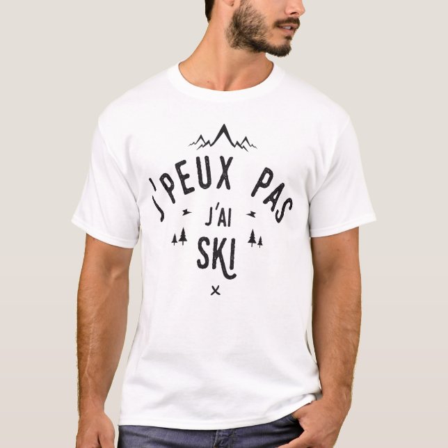 Camiseta Não posso mim tenho esqui (Frente)