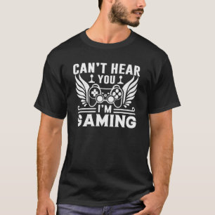 Camiseta Não Posso Ouvir Você Estou Jogando, Frases Diverti