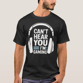 Camiseta Não Posso Ouvir Você Estou Jogando Headset de Joga