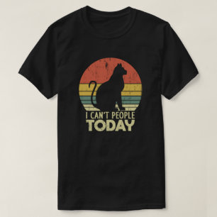 Camiseta Não posso Pessoas hoje, introvertido, amantes de