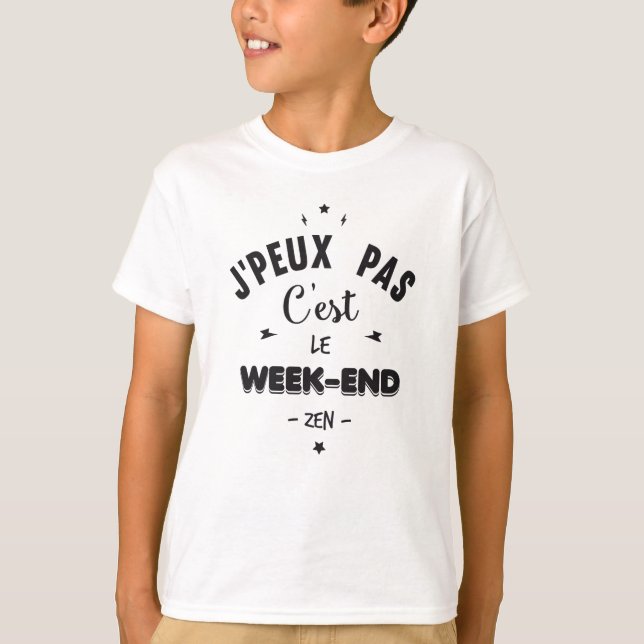 Camiseta Não posso sou o fim de semana (Frente)