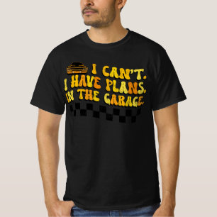 Camiseta Não Posso Tenho Planos Na Garagem Mecânico De Carr