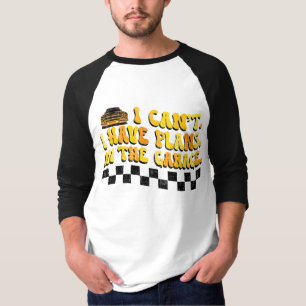Camiseta Não Posso Tenho Planos Na Garagem Mecânico De Carr