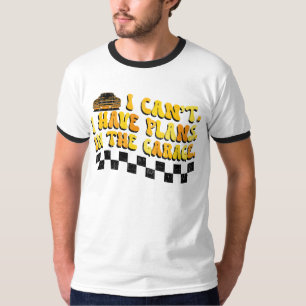 Camiseta Não Posso Tenho Planos Na Garagem Mecânico De Carr