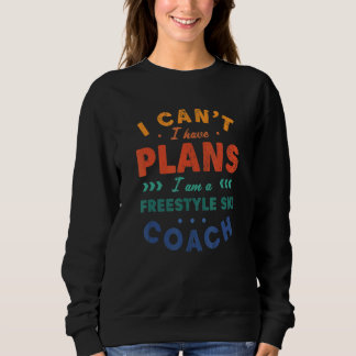 Camiseta Não Posso Tenho Planos Treinador de Esqui Freestyl