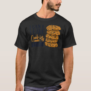 Camiseta Não posso ter biscoitos para Assar de chocolate