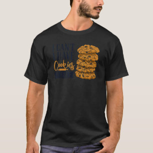 Camiseta Não posso ter biscoitos para Assar de chocolate
