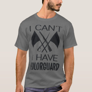 Camiseta Não posso ter cor de Banda Engraçada do ColorGuard