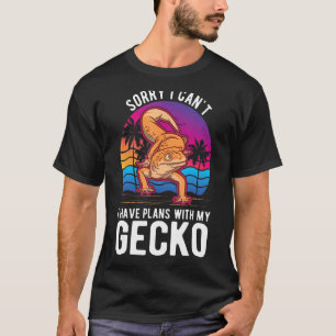 Camiseta Não posso ter planos com minha lagartixa