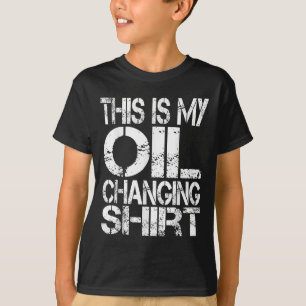 Camiseta Não posso ter planos na garagem, mudança de óleo C