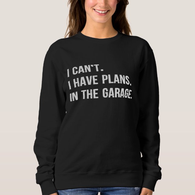 Camiseta Não Posso Ter Planos No Prêmio De Garagem (Frente)
