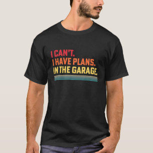 Camiseta Não posso ter planos no Vintag Mecânico de Garag