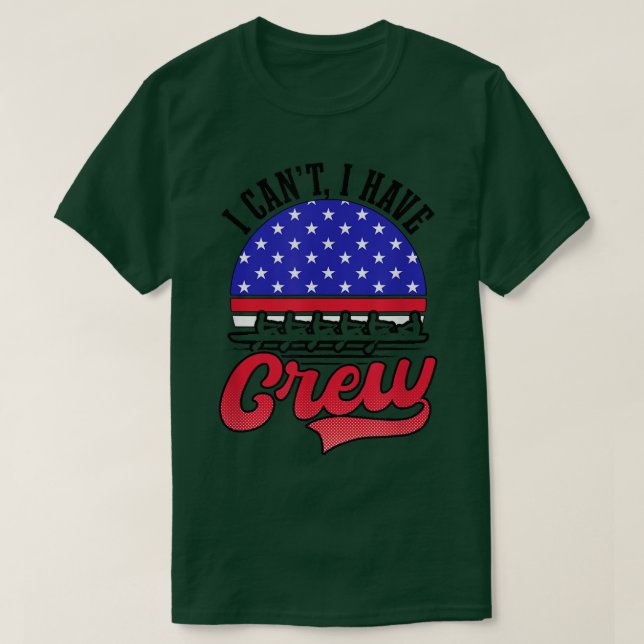 Camiseta Não Posso Ter Tripulação De Design  (Frente do Design)