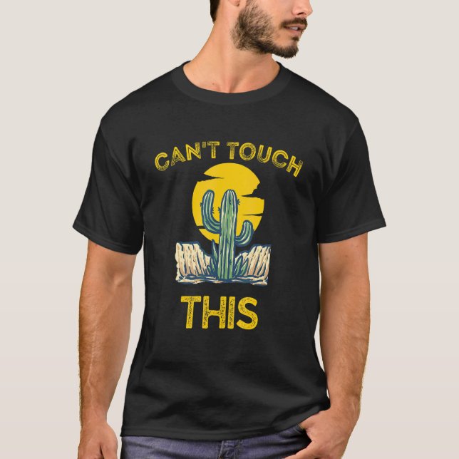 Camiseta Não Posso Tocar Nisso  Punho de Cactus (Frente)