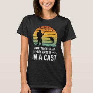 Camiseta Não Posso Trabalhar Hoje Meu Braço Está Num Gesso