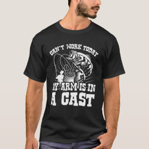 Camiseta Não posso trabalhar hoje meus braços num sarcástic