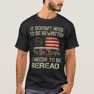 Camiseta Não precisa ser Constituição Reescrita Nós...