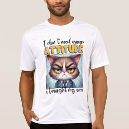 Camiseta Não preciso da sua atitude. Eu trouxe a minha!