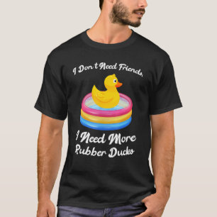 Camiseta Não preciso de amigos, preciso de mais patos de bo