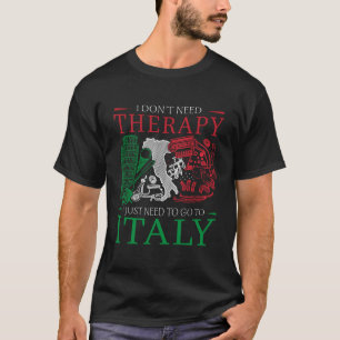 Camiseta Não preciso de Design de terapia para um lago ital
