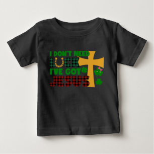 Camiseta Não preciso de sorte, tenho Jesus