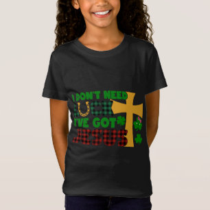 Camiseta Não preciso de sorte, tenho Jesus