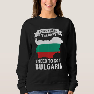 Camiseta Não preciso de terapia, preciso de ir a Bulgária B