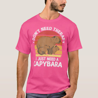 Camiseta Não Preciso De Terapia Só Preciso De Capybara Capy