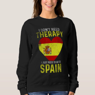 Camiseta Não Preciso De Terapia Só Preciso De Ir À Espanha.
