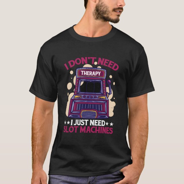 Camiseta Não Preciso De Terapia Só Preciso De Máquinas Caça (Frente)