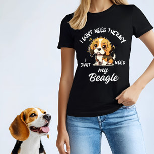 Camiseta Não preciso de terapia, só preciso do meu beagle