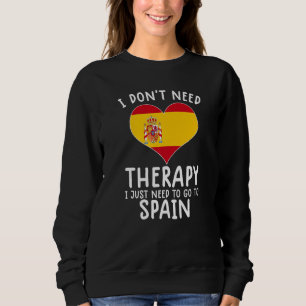 Camiseta não preciso de terapia só preciso ir à Espanha