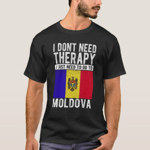 Camiseta Não preciso de terapia, só preciso ir à Moldávia