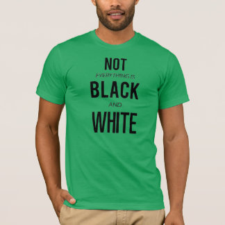 Camiseta Não preto e branco
