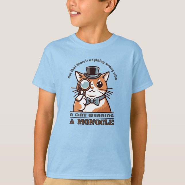 Camiseta Não que haja algo errado com um gato vestindo (Frente)