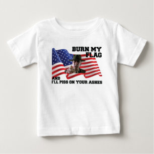 Camiseta Não queime minha bandeira 