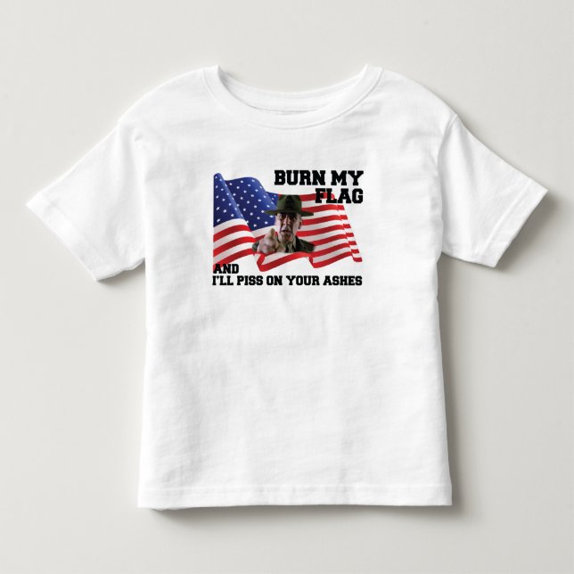 Camiseta Não queime minha bandeira (Frente)